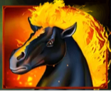 Символ игрового автомата Wild Horses Черная лошадь