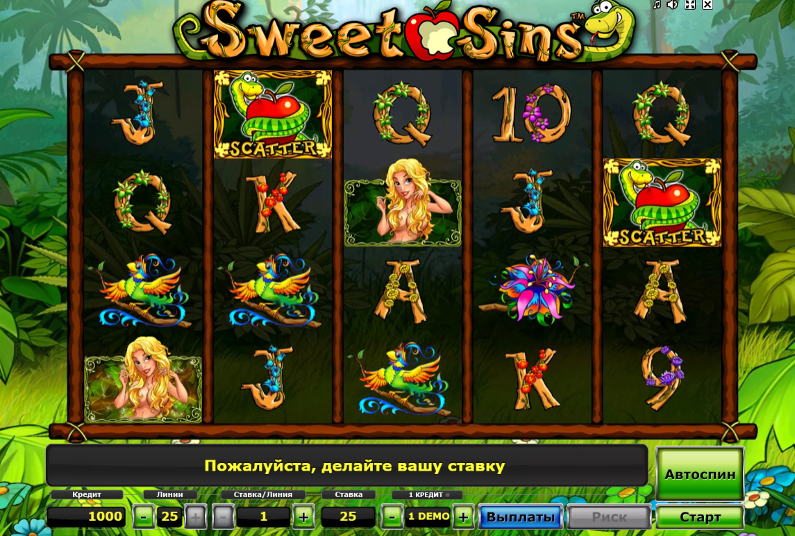 Изображение игрового автомата Sweet Sins