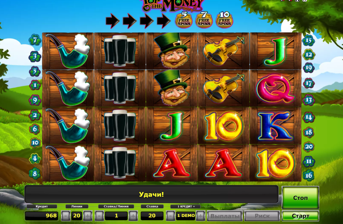 Изображение автомата Top Oʼ The Money